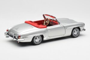 Mercedes 190 SL W121 Strieborný Norev 1:18 B660640604 Kov – obrázok 3 z 8