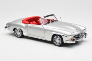 Mercedes 190 SL W121 Strieborný Norev 1:18 B660640604 Kov – obrázok 6 z 8