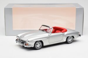 Mercedes 190 SL W121 Strieborný Norev 1:18 B660640604 Kov – obrázok 8 z 8