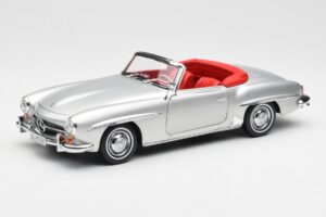 Mercedes 190 SL W121 Strieborný Norev 1:18 B660640604 Kov