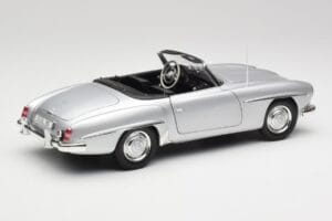 Mercedes 190 SL W121 Strieborná Sivá Minichamps 1:18 100037031 Kov – obrázok 3 z 8