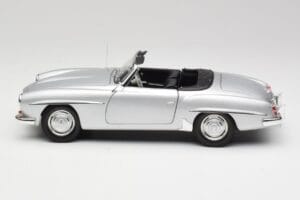 Mercedes 190 SL W121 Strieborná Sivá Minichamps 1:18 100037031 Kov – obrázok 4 z 8