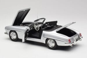 Mercedes 190 SL W121 Strieborná Sivá Minichamps 1:18 100037031 Kov – obrázok 5 z 8