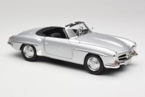 Mercedes 190 SL W121 Strieborná Sivá Minichamps 1:18 100037031 Kov – obrázok 6 z 8