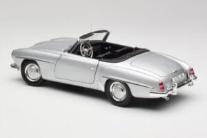 Mercedes 190 SL W121 Strieborná Sivá Minichamps 1:18 100037031 Kov – obrázok 7 z 8