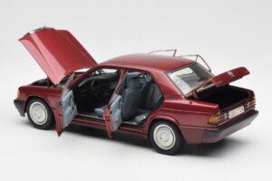 Mercedes 190E W201 2.0 Červený Dealer Edition AUTOart 1:18 B66040383 Kov – obrázok 5 z 8