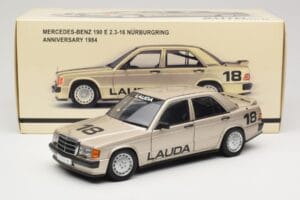 Mercedes 190E 2.3-16 W201 #1 N. Lauda Race of Champions Nurburgring 1984 AUTOart 1:18 88431 Kov – obrázok 8 z 8