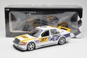 Mercedes 190E 2.5-16 EVO I W201 #17 Team MS-Jet J. van Ommen DTM 1990 Minichamps 1:18 155903617 Kov – obrázok 6 z 6