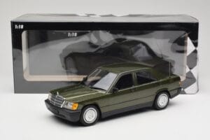 Mercedes 190E W201 Zelený Metalíza Minichamps 1:18 155037001 Kov – obrázok 6 z 6