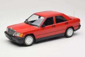Mercedes 190E W201 Červený Minichamps 1:18 155037000 Kov