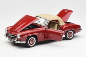 Mercedes 190SL W198 Červený AUTOart 1:18 76116 Kov – obrázok 2 z 8
