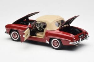Mercedes 190SL W198 Červený AUTOart 1:18 76116 Kov – obrázok 5 z 8
