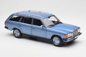 Mercedes 200 S123 T-Model Diamond Modrý Edícia Dealer Norev 1:18 B66040671 Kov – obrázok 6 z 8
