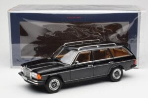 Mercedes 200 T S123 Čierny Norev 1:18 183735 Kov – obrázok 8 z 8