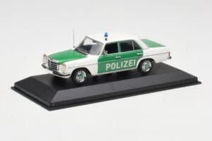 Mercedes 200 W115 Polícia Minichamps 1:43 400034090 Kov – obrázok 2 z 4
