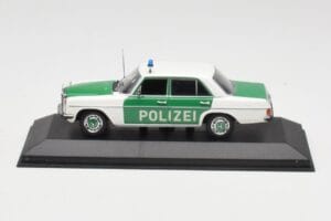 Mercedes 200 W115 Polícia Minichamps 1:43 400034090 Kov