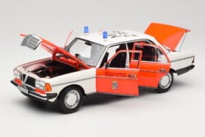 Mercedes 200 W123 Sanitka Biely Norev 1:18 183834 Kov – obrázok 2 z 8