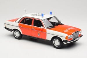 Mercedes 200 W123 Sanitka Biely Norev 1:18 183834 Kov – obrázok 4 z 8