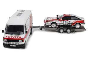 Mercedes 208D + Toyota Celica ST165 Gr.A RAC Safari 1990 Otto 1:18 OT480 Živica