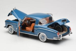 Mercedes 220 SE W128 Modrý Sun Star 1:18 3561 Kov – obrázok 5 z 8