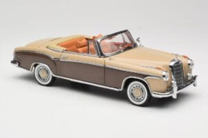 Mercedes 220 SE W128 Kabriolet Bronzová Červená Sun Star 1:18 3572 Kov – obrázok 6 z 8