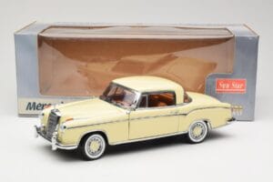 Mercedes 220 SE W128 Coupe Béžový Sun Star 1:18 3562 Kov – obrázok 8 z 8