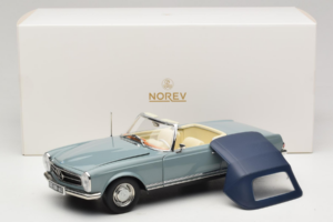 Mercedes 230 SL W113 Horizon Blue Norev 1:18 183992 Kov – obrázok 9 z 9