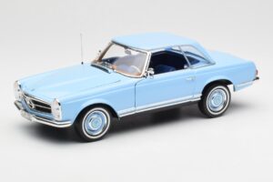 Mercedes 230 SL W113 Pagoda Horizon Modrý Edícia Dealer Norev 1:18 B66040633 Kov – obrázok 3 z 10