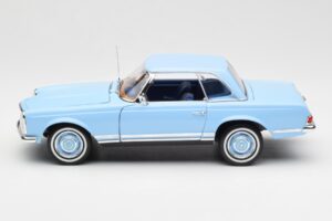 Mercedes 230 SL W113 Pagoda Horizon Modrý Edícia Dealer Norev 1:18 B66040633 Kov – obrázok 5 z 10
