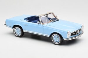 Mercedes 230 SL W113 Pagoda Horizon Modrý Edícia Dealer Norev 1:18 B66040633 Kov – obrázok 8 z 10