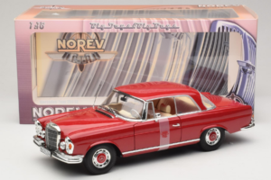 Mercedes 280 SE Coupe Červený Norev 1:18 183527 Kov – obrázok 6 z 6
