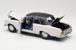 Mercedes 280 SE W111 Kabriolet Svetlošedý Norev 1:18 183530 Kov – obrázok 5 z 8