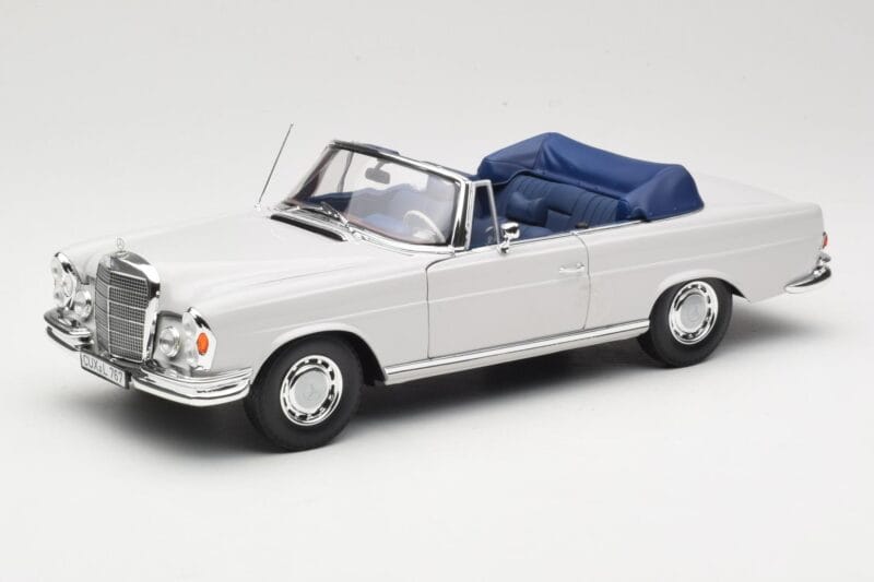 Mercedes 280 SE W111 Kabriolet Svetlošedý Norev 1:18 183530 Kov