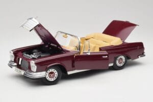 Mercedes 280SE W108 Bordeaux Červený Maisto 1:18 31811 Kov – obrázok 2 z 8
