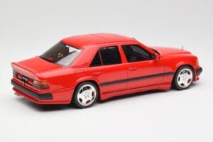 Mercedes 300E W124 6.0 AMG Signal Červený Otto 1:18 OT1104 Živica – obrázok 2 z 6