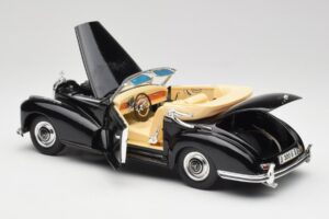 Mercedes 300 S W188 Kabriolet Čierny Tchibo 1:18 36782 Kov – obrázok 5 z 8