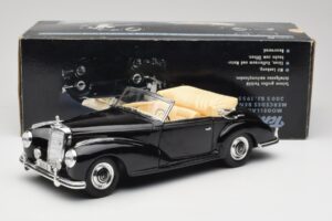 Mercedes 300 S W188 Kabriolet Čierny Tchibo 1:18 36782 Kov – obrázok 8 z 8