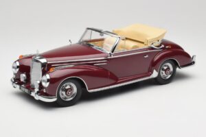 Mercedes 300 SC W188 Kabriolet Tmavo Červený KK-Scale 1:18 KKDC180942 Kov