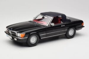 Mercedes 300 SL R107 Čierny Norev 1:18 183511 Kov