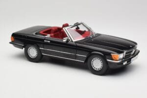 Mercedes 300 SL R107 Čierny Norev 1:18 183511 Kov – obrázok 6 z 8