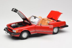 Mercedes 300 SL R107 Červený Norev 1:18 B66040623 Kov – obrázok 2 z 8