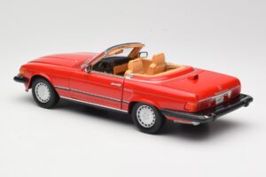 Mercedes 300 SL R107 Červený Norev 1:18 B66040623 Kov – obrázok 7 z 8