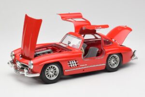 Mercedes 300 SL Červený Bburago 1:18 3015 Kov – obrázok 2 z 8