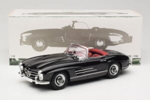Mercedes 300 SL W198 Roadster Čierny Minichamps 1:18 180039036 Kov – obrázok 8 z 8