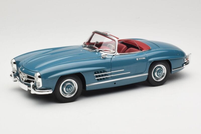 Mercedes 300 SL W198 Roadster Modrý Minichamps 1:18 180039035 Kov