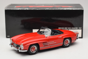 Mercedes 300 SL Roadster Červený Minichamps 1:18 180039031 Kov – obrázok 8 z 8