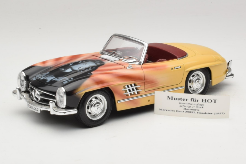 Mercedes 300 SL Roadster Rosemarie Muster Limitovaná Edícia 18/27 Bburago 1:18 3023-M1 Kov
