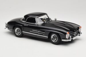 Mercedes 300 SL W198 Roadster With Hardtop Čierny Minichamps 1:18 180039040 Kov – obrázok 6 z 8