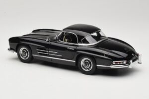Mercedes 300 SL W198 Roadster With Hardtop Čierny Minichamps 1:18 180039040 Kov – obrázok 7 z 8
