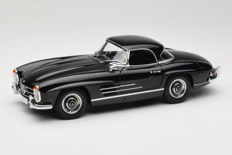 Mercedes 300 SL W198 Roadster With Hardtop Čierny Minichamps 1:18 180039040 Kov